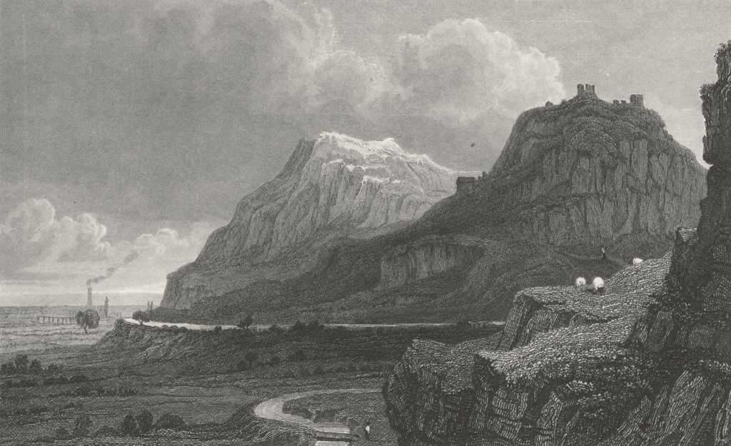 WALES. Remains Dyserth Castle, Flintshire. Gastineau 1831 old antique print